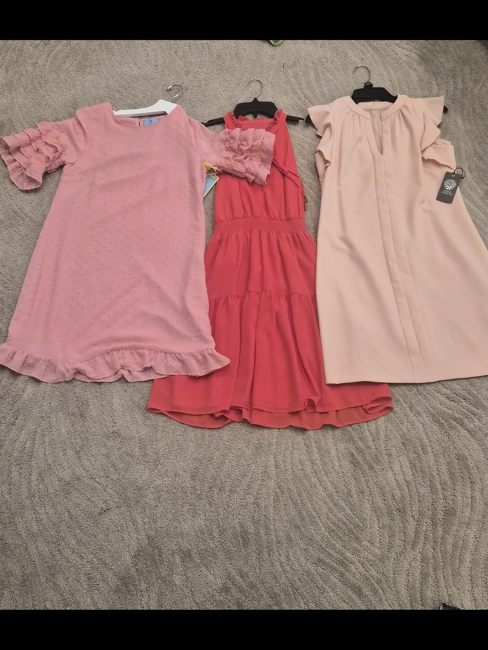 3 Women's Dresses Bundle | Vince Camuto NWT + Pink & Coral Dresses- Size 2 & 4